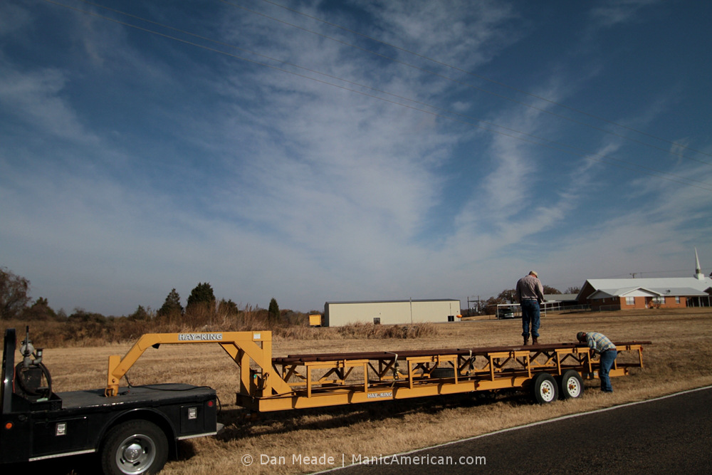 A roadside work crew.