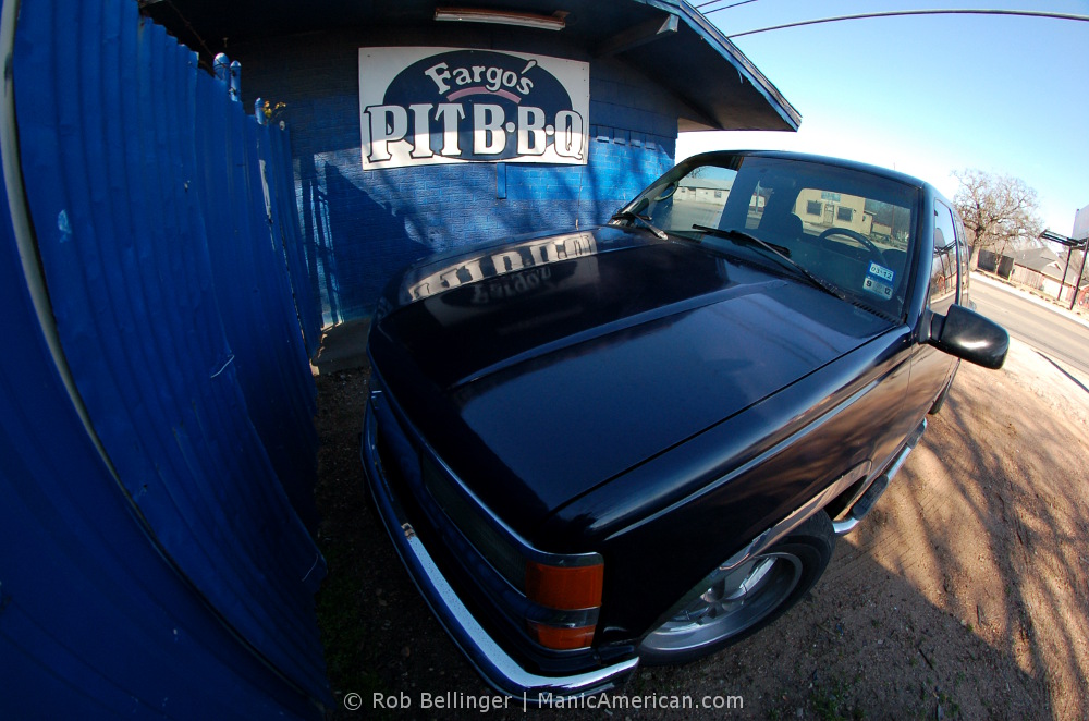 A pickup truck at Fargo's.