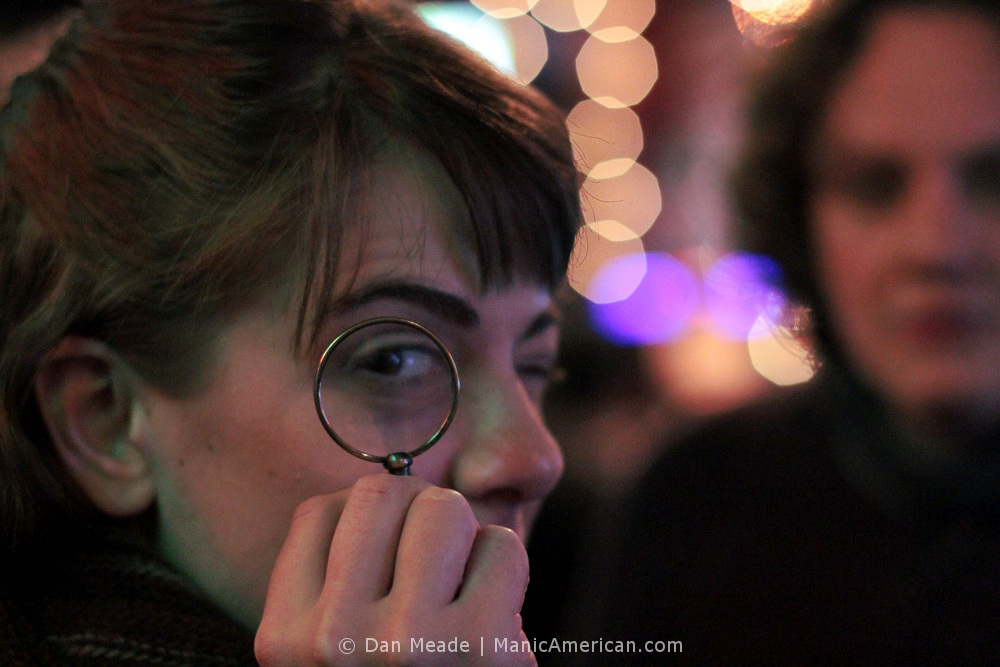 Playing "I spy" at the RSB.