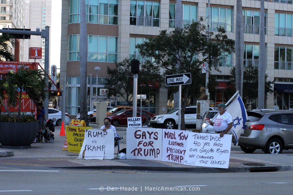 "Gays For Trump" anti-protesters