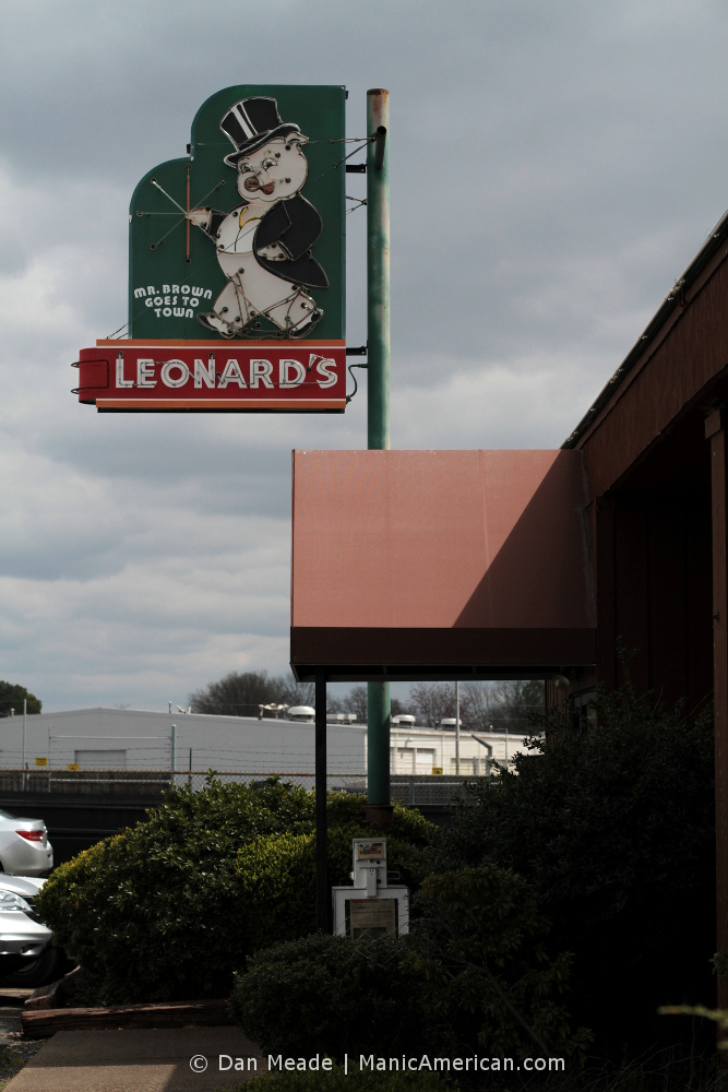 Leonard's exterior sign.