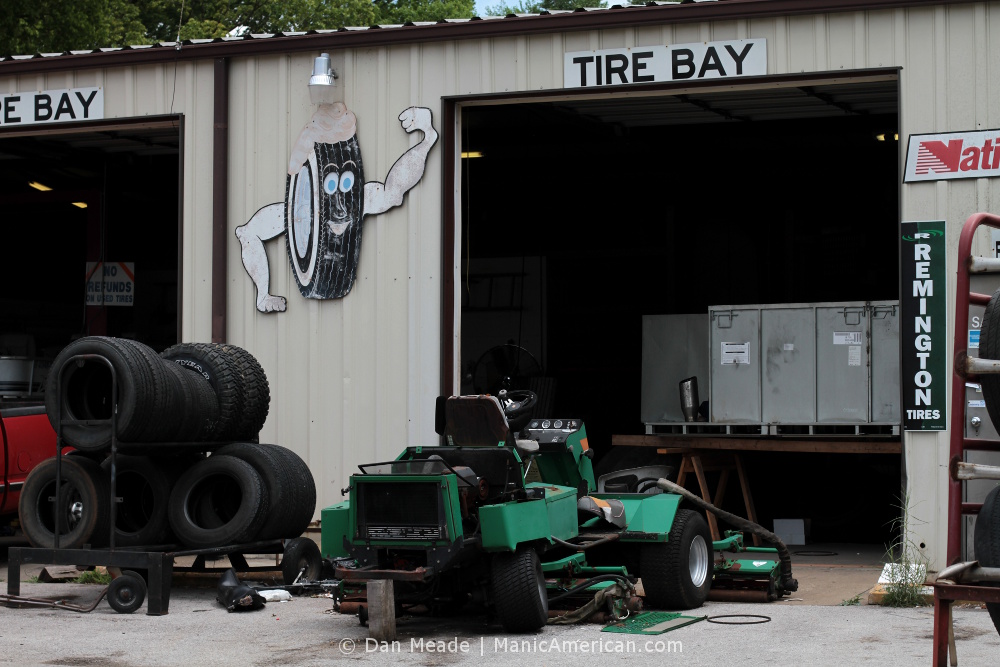 The Tire Bay of Ben's Bait & Tackle, Bowling Green, KY.