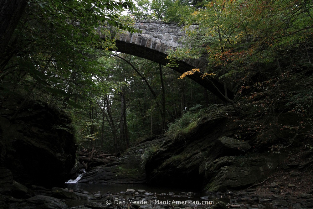 An aqueduct spans the sides of the Devil's Pool