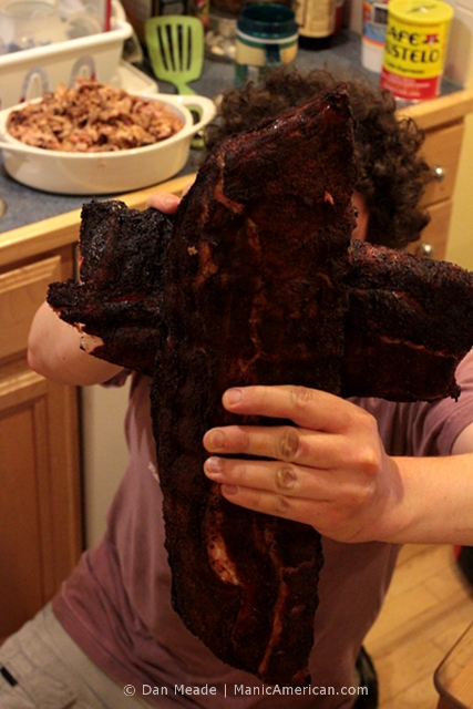 Two rib racks form to make a cross.