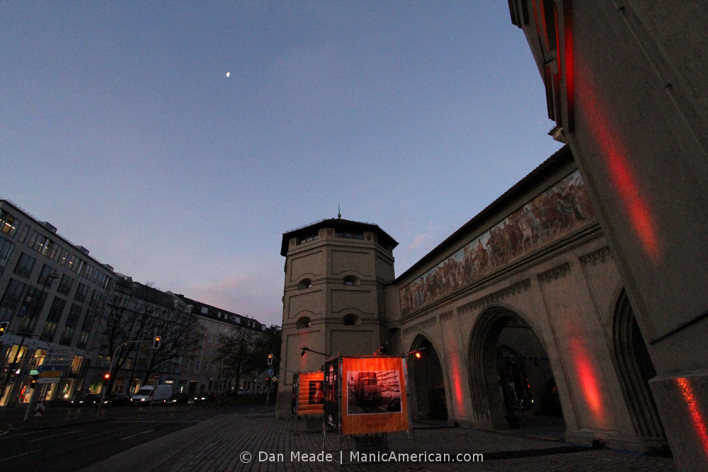 Munich’s Isator gate at dawn.