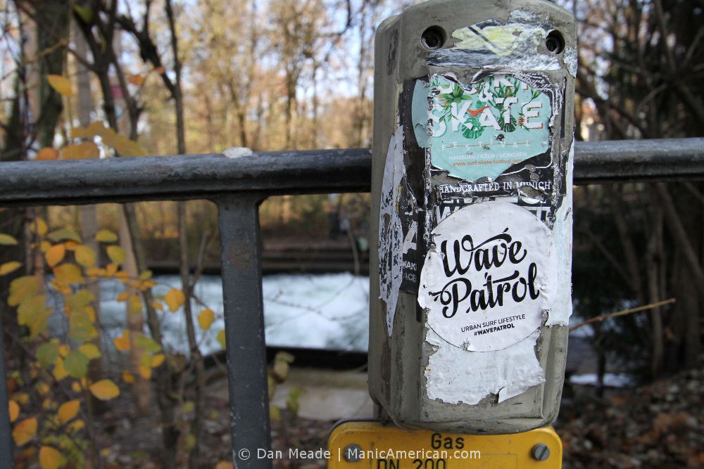 A sticker reading, “Wave Patrol Germany.”